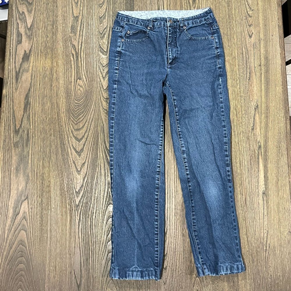 Appleseed’s Petites Straight Leg Jeans Denim Mid Rise Medium Wash Blue Size 6P